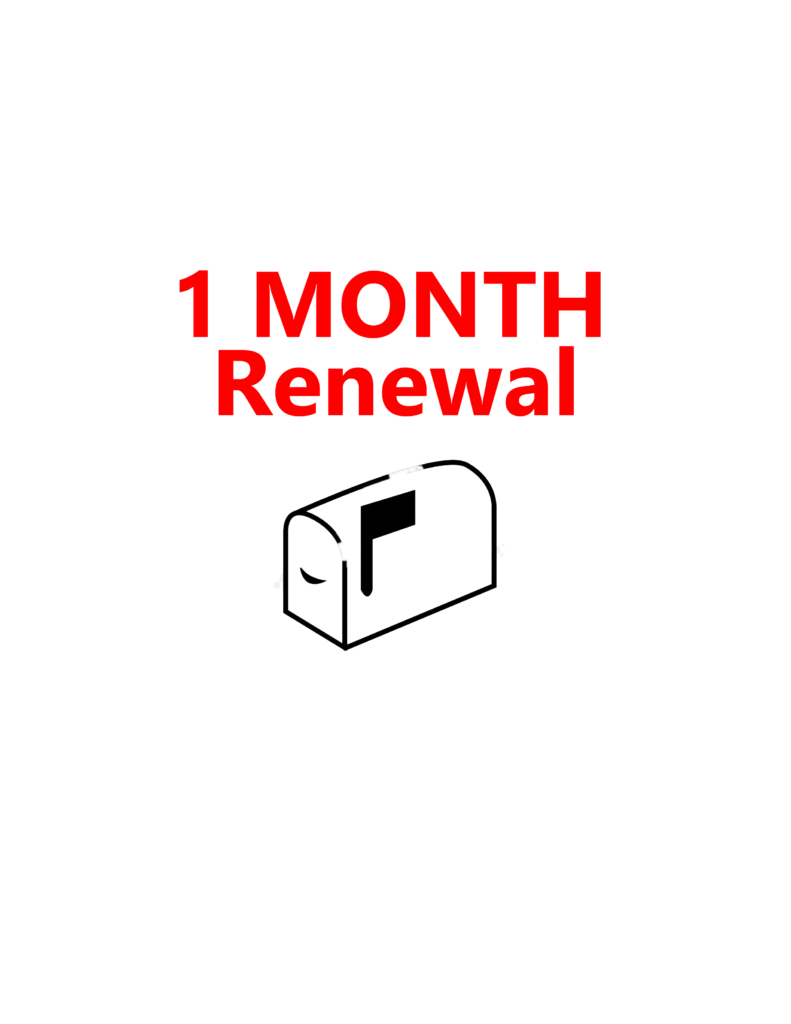 Mailbox Renewal – Large – 1 Month